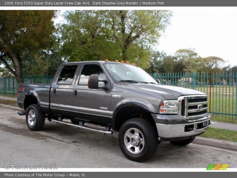 Dark Shadow Grey Metallic / Medium Flint 2005 Ford F350 Super Duty Lariat Crew Cab 4x4