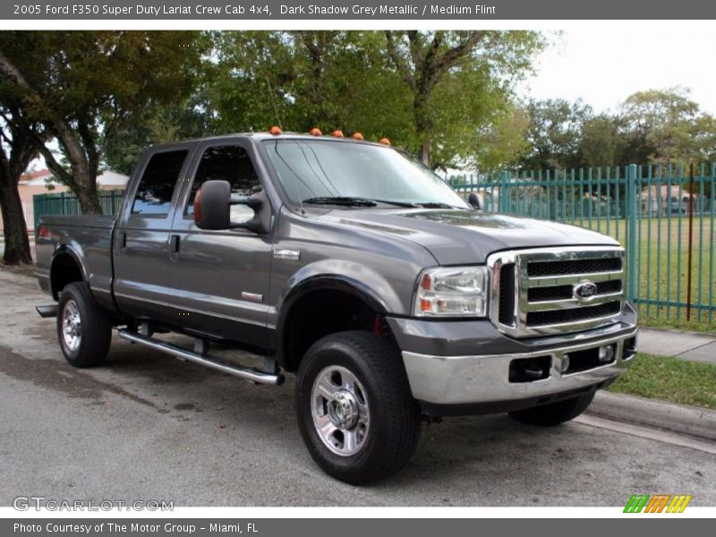 Dark Shadow Grey Metallic / Medium Flint 2005 Ford F350 Super Duty Lariat Crew Cab 4x4