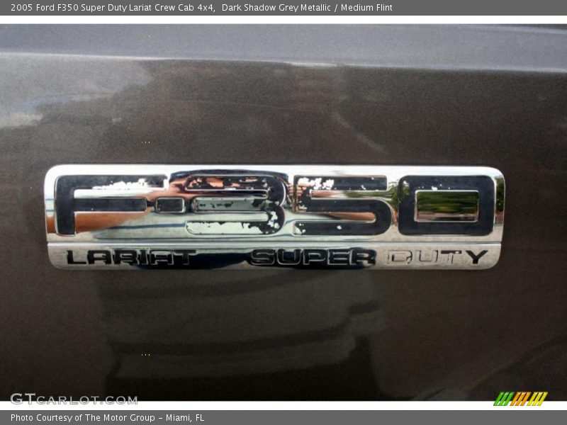 Dark Shadow Grey Metallic / Medium Flint 2005 Ford F350 Super Duty Lariat Crew Cab 4x4