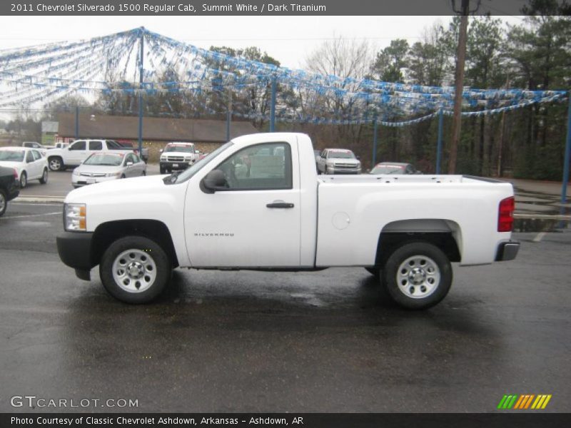 Summit White / Dark Titanium 2011 Chevrolet Silverado 1500 Regular Cab