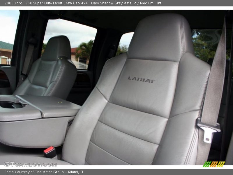 Dark Shadow Grey Metallic / Medium Flint 2005 Ford F350 Super Duty Lariat Crew Cab 4x4