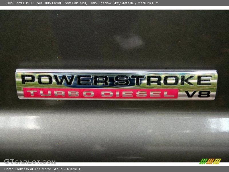 Dark Shadow Grey Metallic / Medium Flint 2005 Ford F350 Super Duty Lariat Crew Cab 4x4