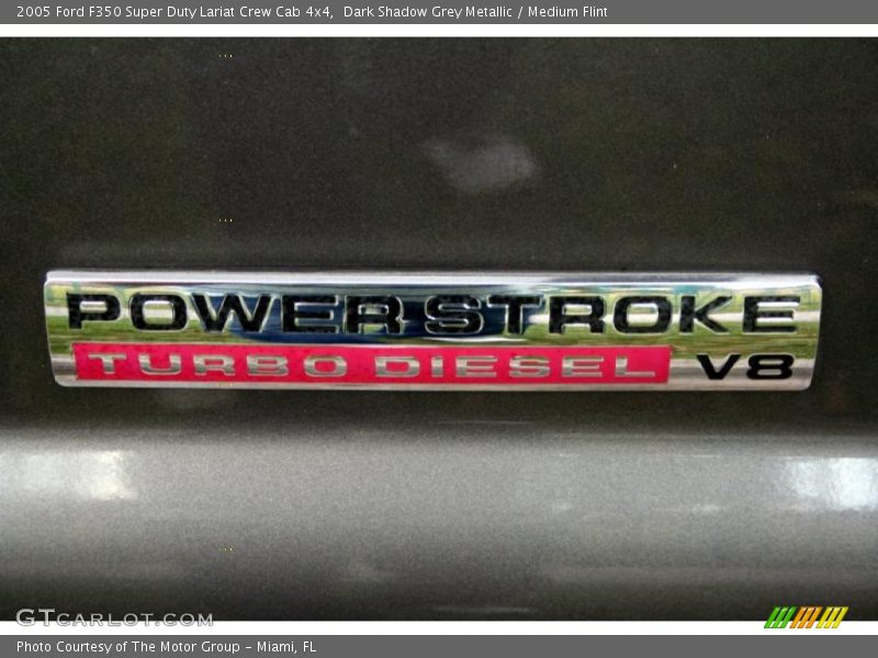 Dark Shadow Grey Metallic / Medium Flint 2005 Ford F350 Super Duty Lariat Crew Cab 4x4