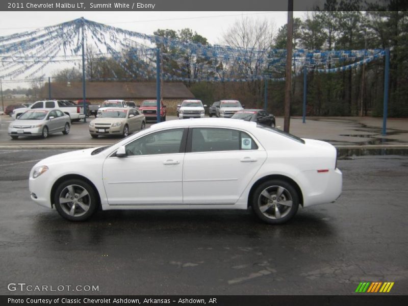 Summit White / Ebony 2011 Chevrolet Malibu LT