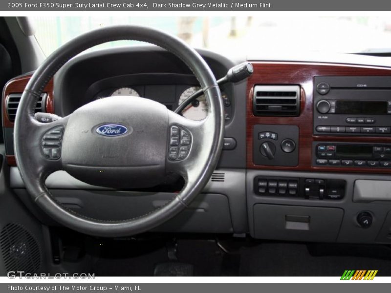 Dark Shadow Grey Metallic / Medium Flint 2005 Ford F350 Super Duty Lariat Crew Cab 4x4