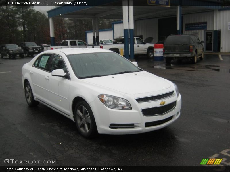 Summit White / Ebony 2011 Chevrolet Malibu LT