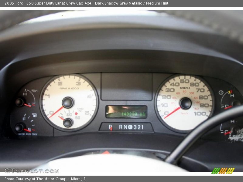 Dark Shadow Grey Metallic / Medium Flint 2005 Ford F350 Super Duty Lariat Crew Cab 4x4