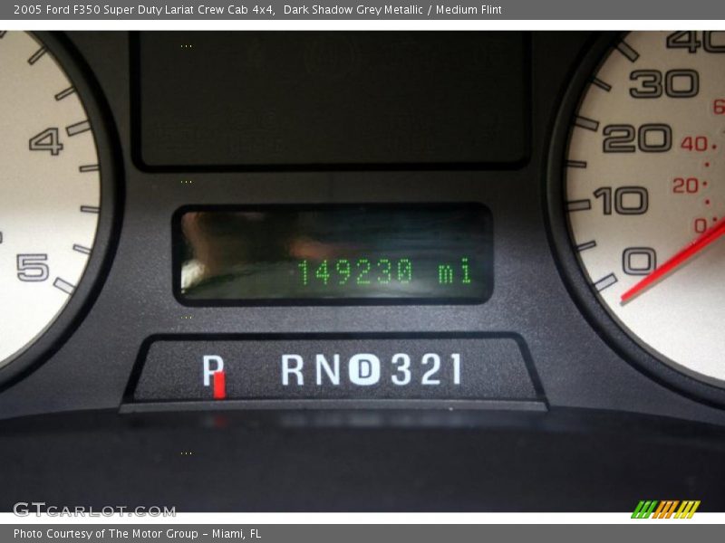 Dark Shadow Grey Metallic / Medium Flint 2005 Ford F350 Super Duty Lariat Crew Cab 4x4