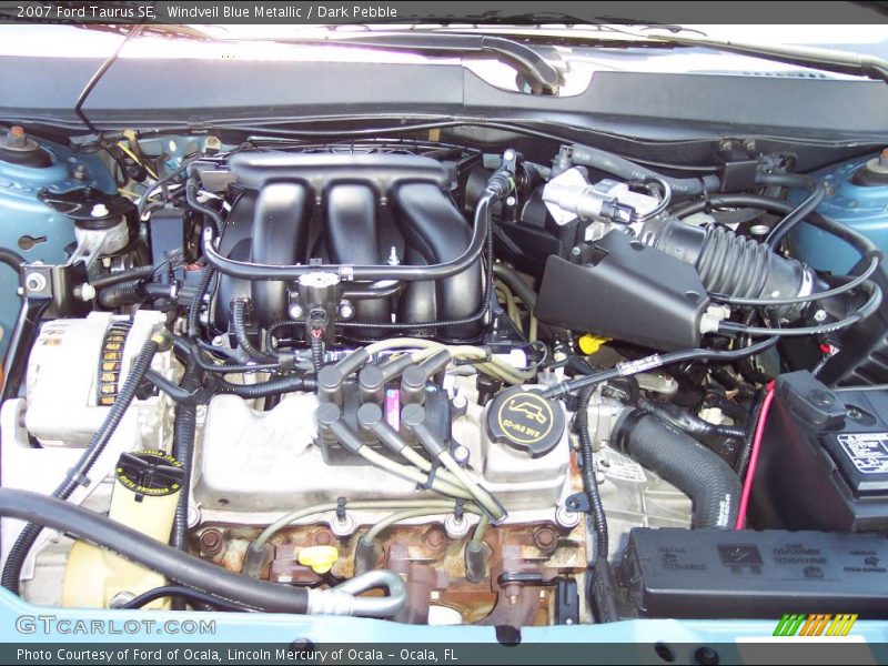 Windveil Blue Metallic / Dark Pebble 2007 Ford Taurus SE
