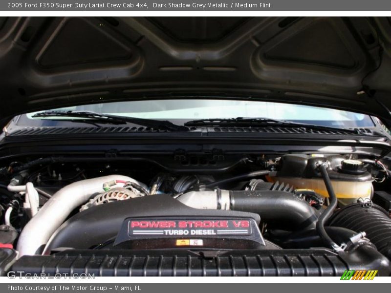 Dark Shadow Grey Metallic / Medium Flint 2005 Ford F350 Super Duty Lariat Crew Cab 4x4