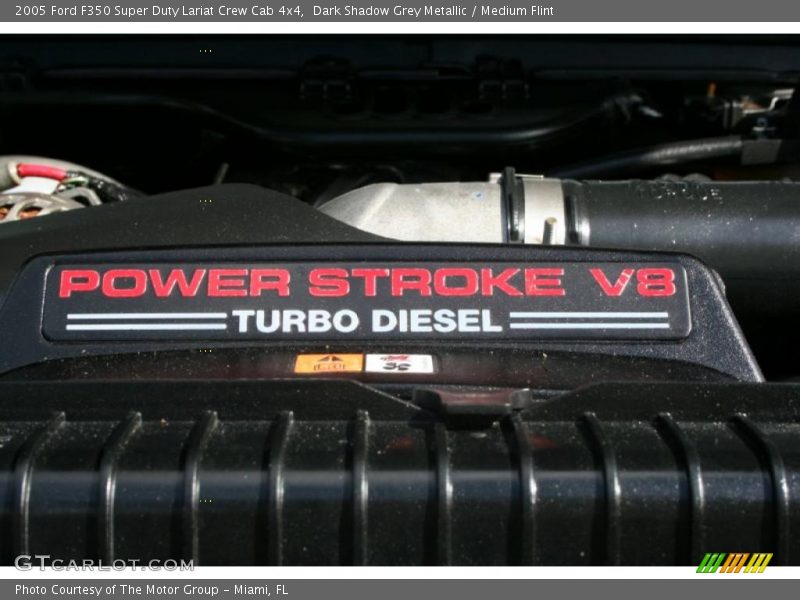 Dark Shadow Grey Metallic / Medium Flint 2005 Ford F350 Super Duty Lariat Crew Cab 4x4
