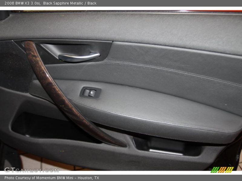 Black Sapphire Metallic / Black 2008 BMW X3 3.0si