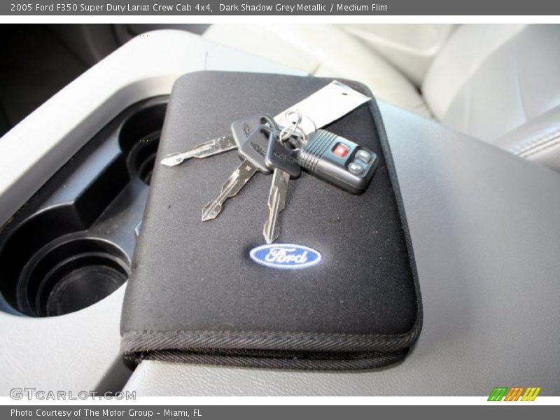 Dark Shadow Grey Metallic / Medium Flint 2005 Ford F350 Super Duty Lariat Crew Cab 4x4