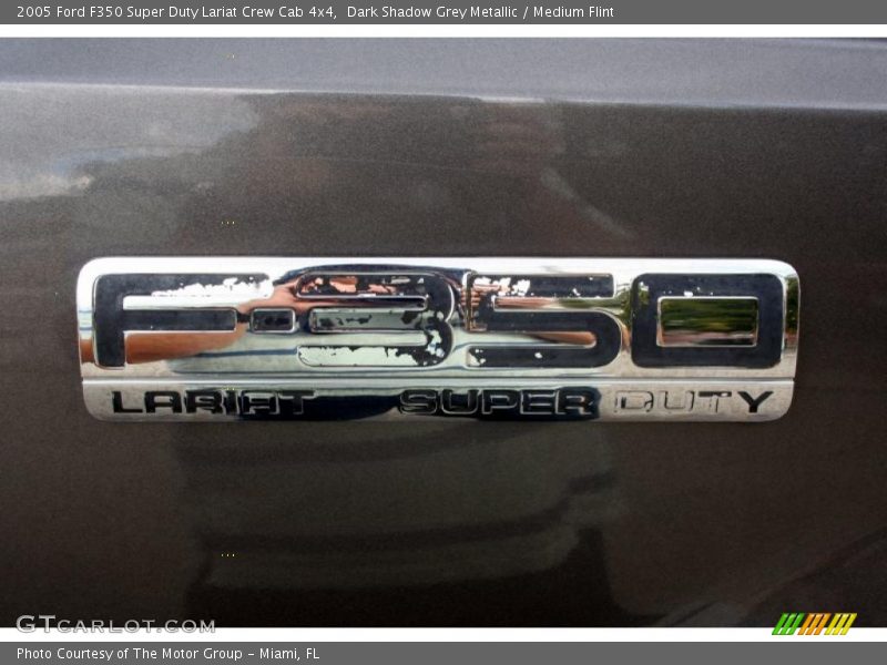 Dark Shadow Grey Metallic / Medium Flint 2005 Ford F350 Super Duty Lariat Crew Cab 4x4