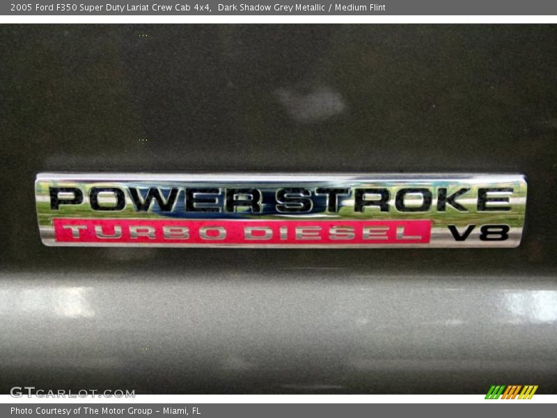 Dark Shadow Grey Metallic / Medium Flint 2005 Ford F350 Super Duty Lariat Crew Cab 4x4