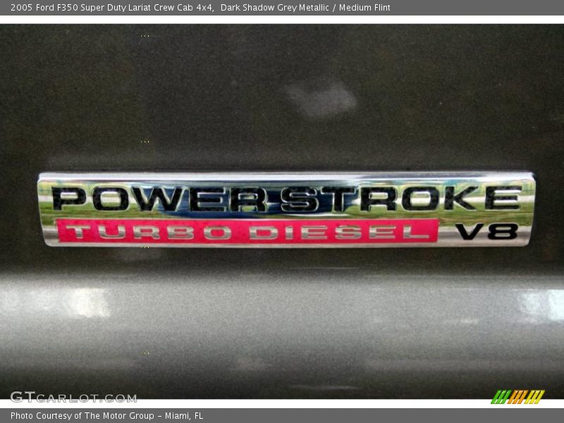 Dark Shadow Grey Metallic / Medium Flint 2005 Ford F350 Super Duty Lariat Crew Cab 4x4