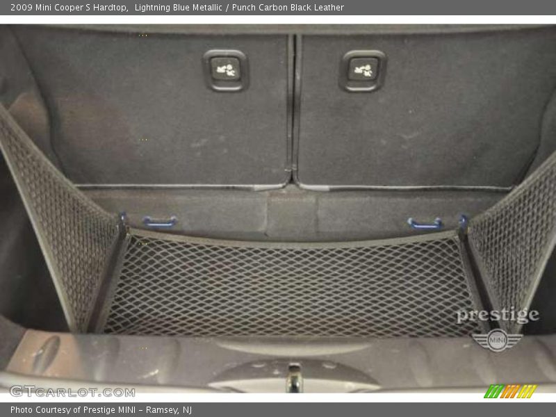 Lightning Blue Metallic / Punch Carbon Black Leather 2009 Mini Cooper S Hardtop