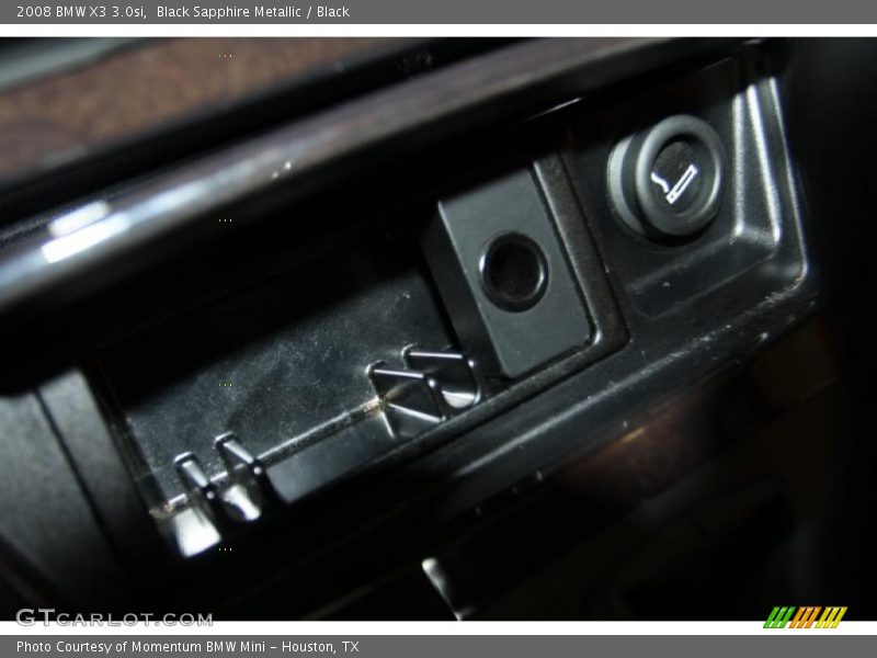 Black Sapphire Metallic / Black 2008 BMW X3 3.0si