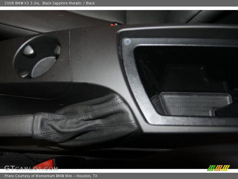 Black Sapphire Metallic / Black 2008 BMW X3 3.0si