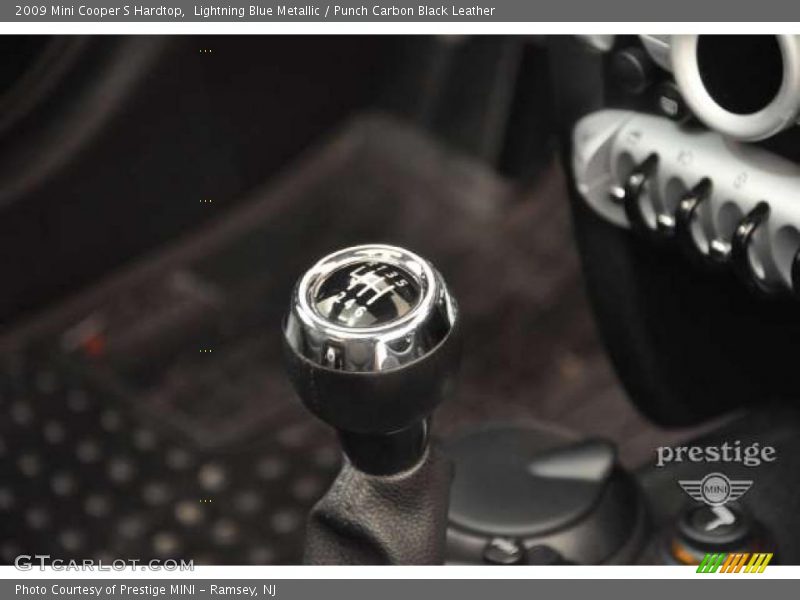 Lightning Blue Metallic / Punch Carbon Black Leather 2009 Mini Cooper S Hardtop