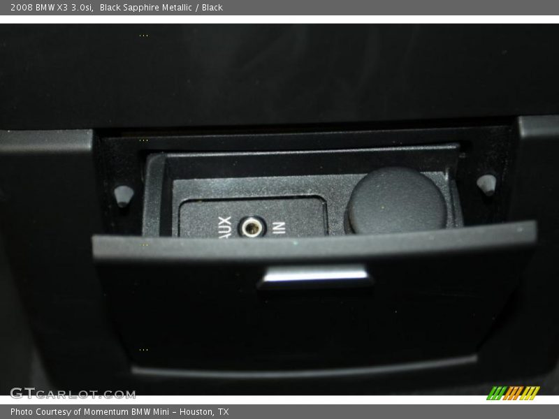 Black Sapphire Metallic / Black 2008 BMW X3 3.0si