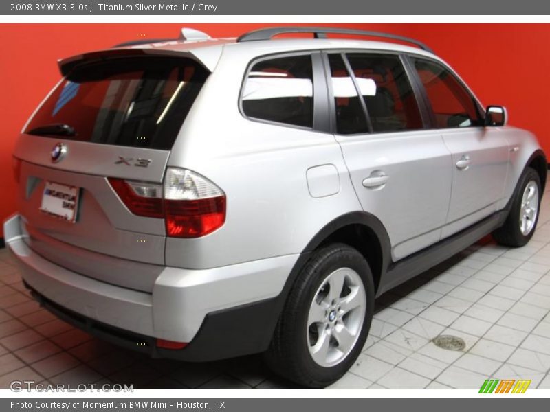 Titanium Silver Metallic / Grey 2008 BMW X3 3.0si