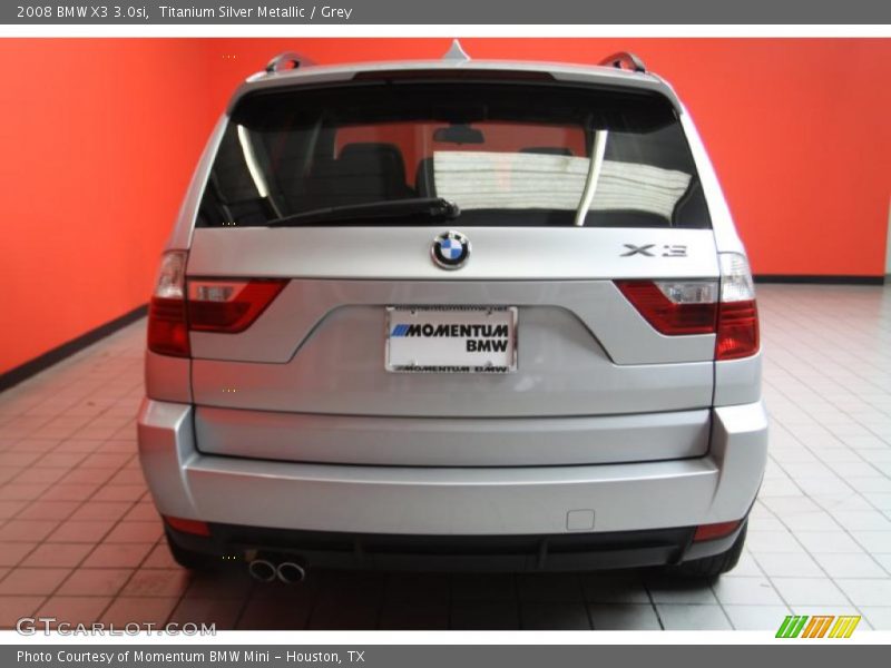 Titanium Silver Metallic / Grey 2008 BMW X3 3.0si