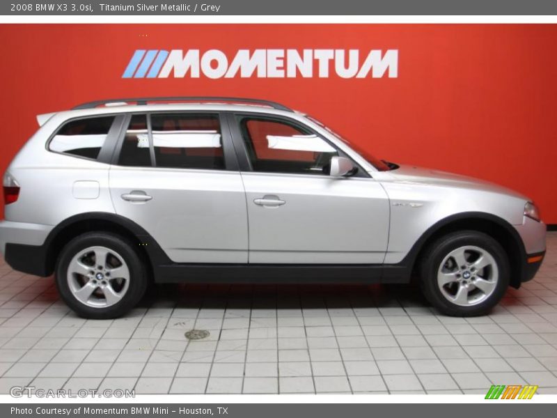 Titanium Silver Metallic / Grey 2008 BMW X3 3.0si