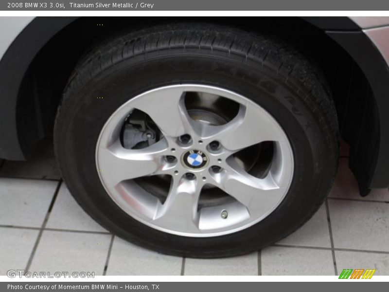 Titanium Silver Metallic / Grey 2008 BMW X3 3.0si