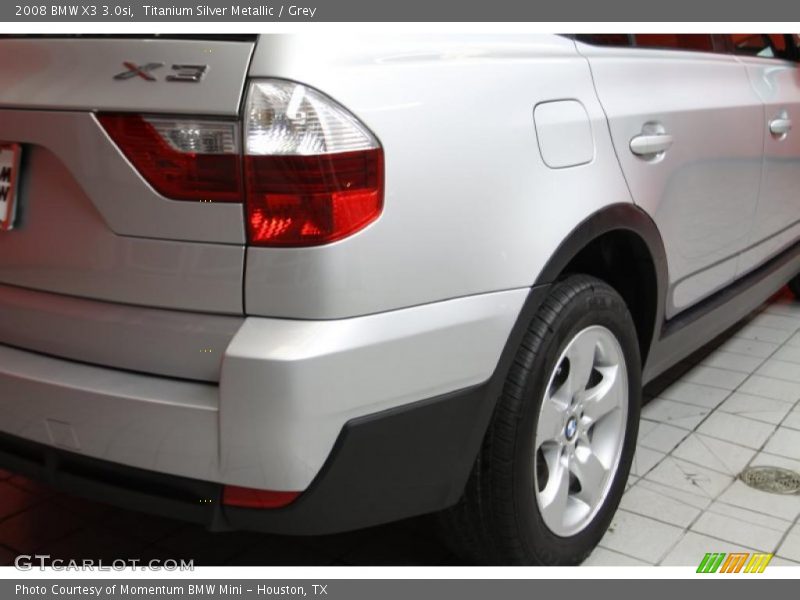 Titanium Silver Metallic / Grey 2008 BMW X3 3.0si