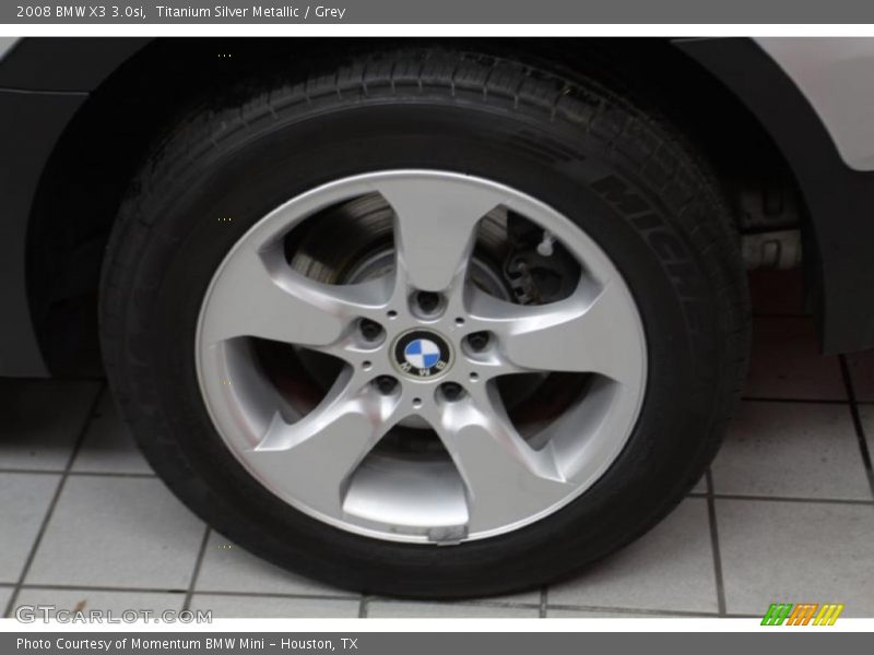 Titanium Silver Metallic / Grey 2008 BMW X3 3.0si