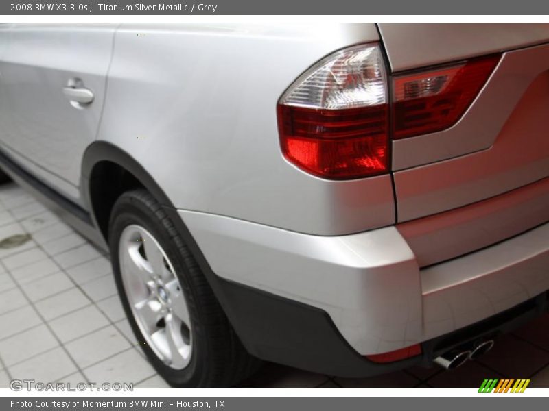Titanium Silver Metallic / Grey 2008 BMW X3 3.0si