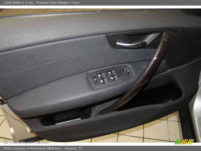 Titanium Silver Metallic / Grey 2008 BMW X3 3.0si