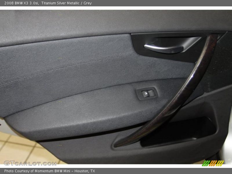 Titanium Silver Metallic / Grey 2008 BMW X3 3.0si