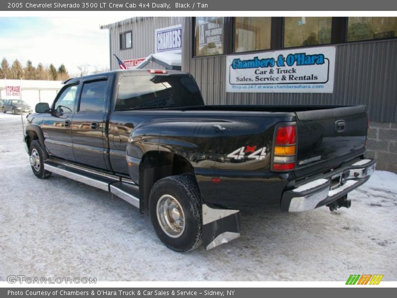 Black / Tan 2005 Chevrolet Silverado 3500 LT Crew Cab 4x4 Dually
