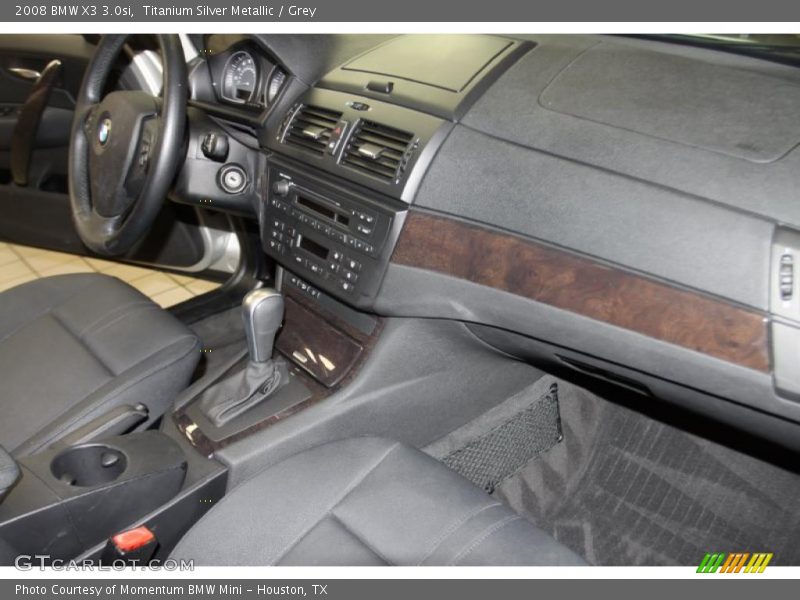 Titanium Silver Metallic / Grey 2008 BMW X3 3.0si