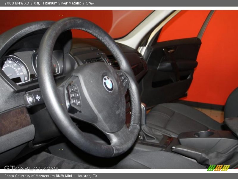 Titanium Silver Metallic / Grey 2008 BMW X3 3.0si