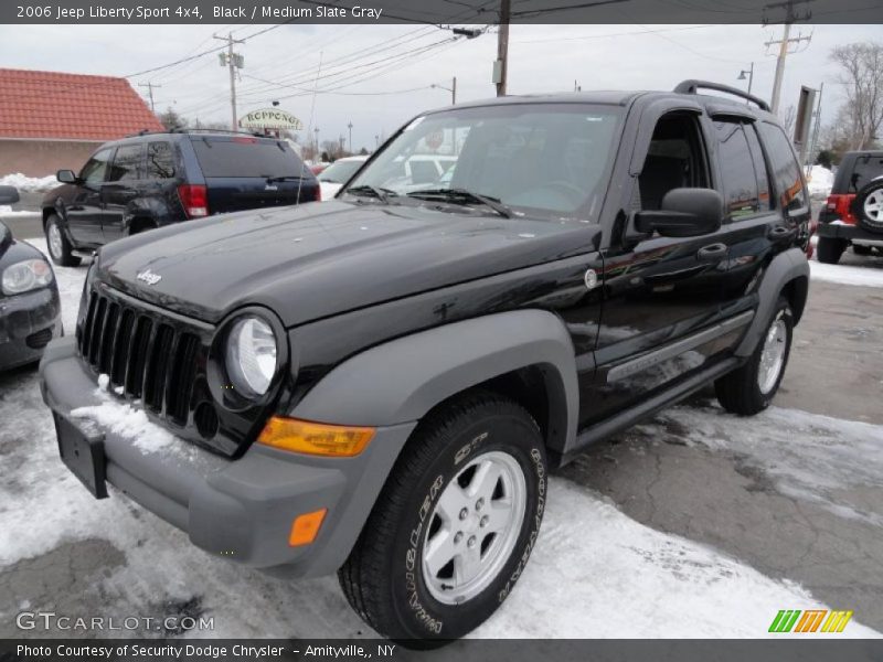 Black / Medium Slate Gray 2006 Jeep Liberty Sport 4x4