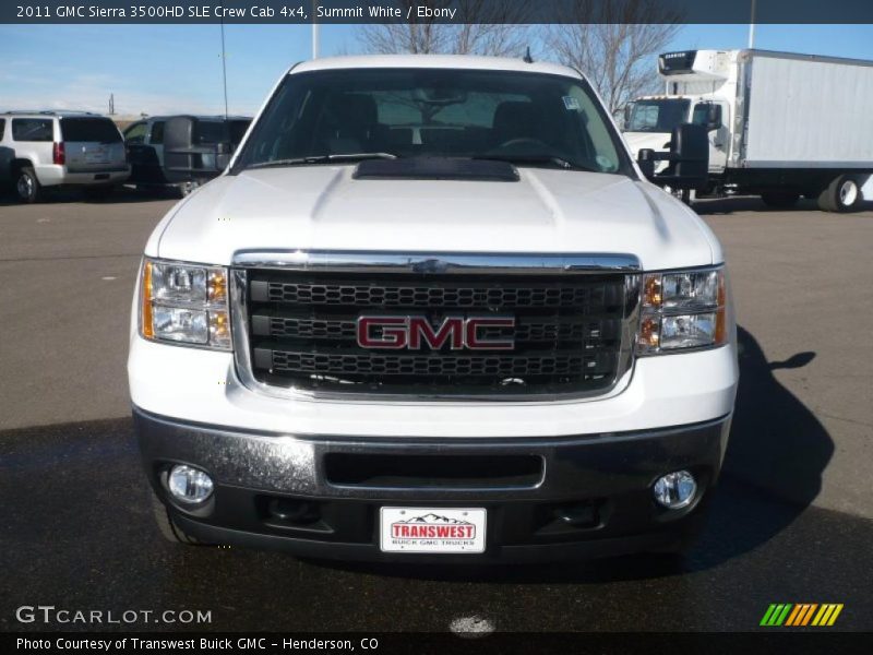 Summit White / Ebony 2011 GMC Sierra 3500HD SLE Crew Cab 4x4