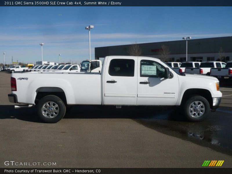 Summit White / Ebony 2011 GMC Sierra 3500HD SLE Crew Cab 4x4