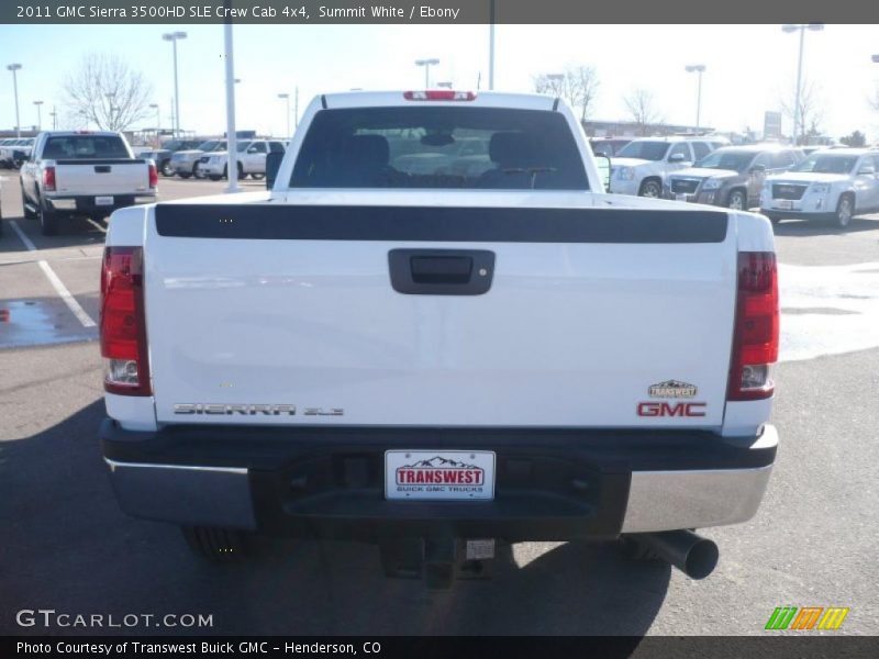 Summit White / Ebony 2011 GMC Sierra 3500HD SLE Crew Cab 4x4