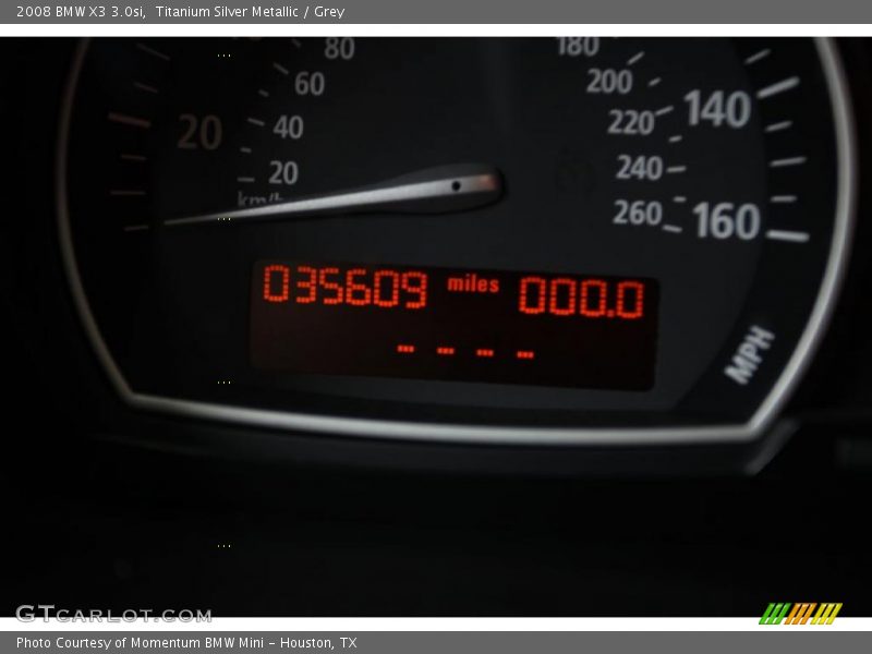 Titanium Silver Metallic / Grey 2008 BMW X3 3.0si