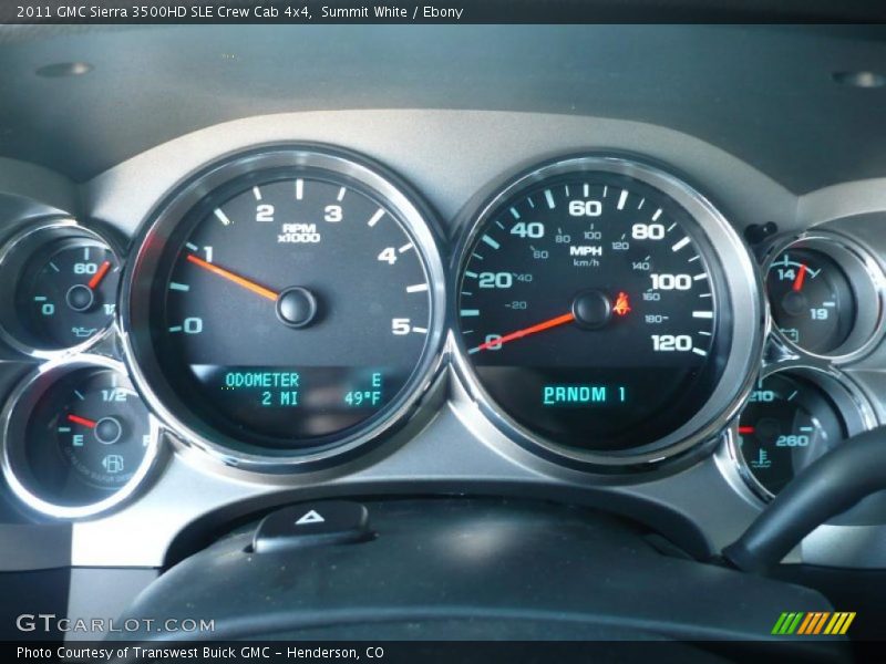 Summit White / Ebony 2011 GMC Sierra 3500HD SLE Crew Cab 4x4