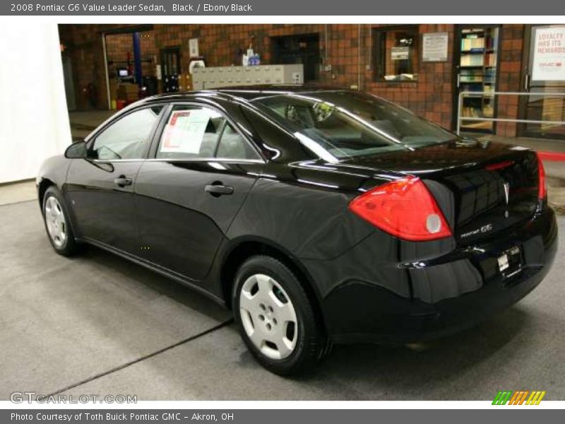Black / Ebony Black 2008 Pontiac G6 Value Leader Sedan
