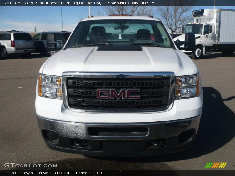 Summit White / Dark Titanium 2011 GMC Sierra 2500HD Work Truck Regular Cab 4x4