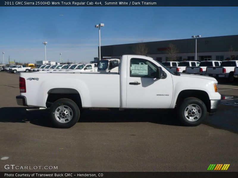 Summit White / Dark Titanium 2011 GMC Sierra 2500HD Work Truck Regular Cab 4x4
