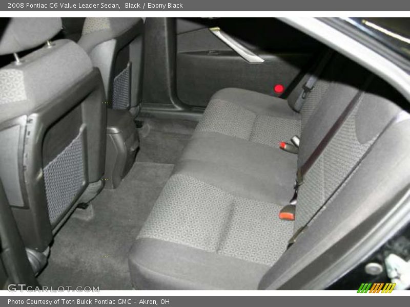 Black / Ebony Black 2008 Pontiac G6 Value Leader Sedan