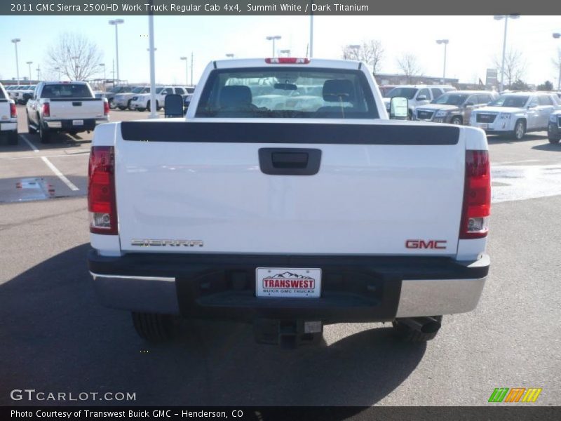 Summit White / Dark Titanium 2011 GMC Sierra 2500HD Work Truck Regular Cab 4x4