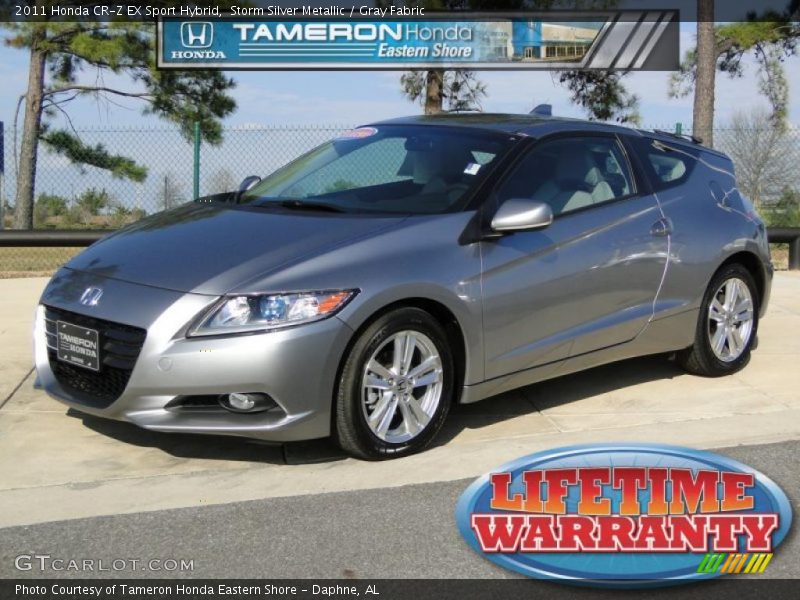 Storm Silver Metallic / Gray Fabric 2011 Honda CR-Z EX Sport Hybrid