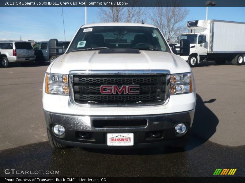 Summit White / Ebony 2011 GMC Sierra 3500HD SLE Crew Cab 4x4